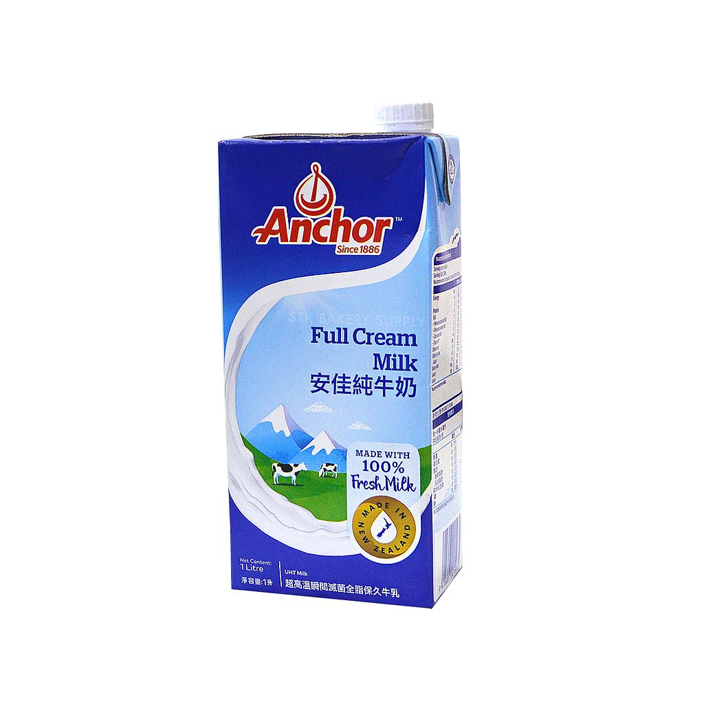 ANCHOR UHT FULL CREAM MILK 1LIT (1 x 12) WS