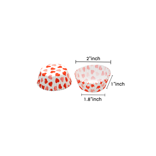 MUFFIN PAPER CUP (HEART) 42x25MM SS-2816 800PCS (1 x 25)